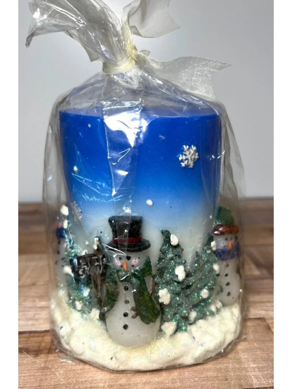 Snowman & Tree Winter Candle Décor
